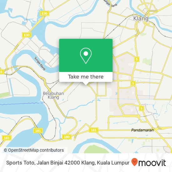 Sports Toto, Jalan Binjai 42000 Klang map