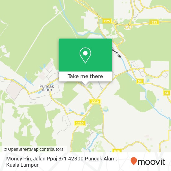 Money Pin, Jalan Ppaj 3 / 1 42300 Puncak Alam map