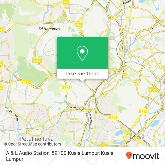 Peta A & L Audio Station, 59100 Kuala Lumpur