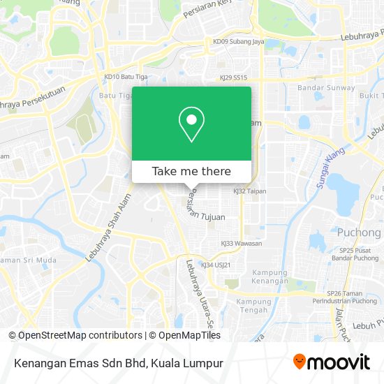 Kenangan Emas Sdn Bhd map