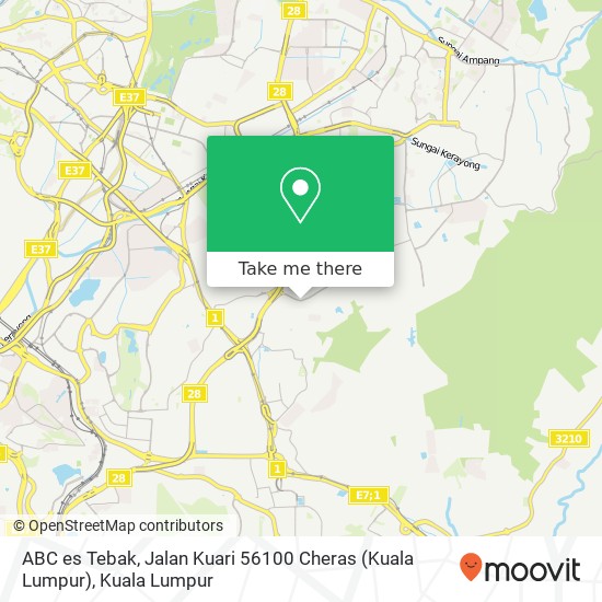 ABC es Tebak, Jalan Kuari 56100 Cheras (Kuala Lumpur) map