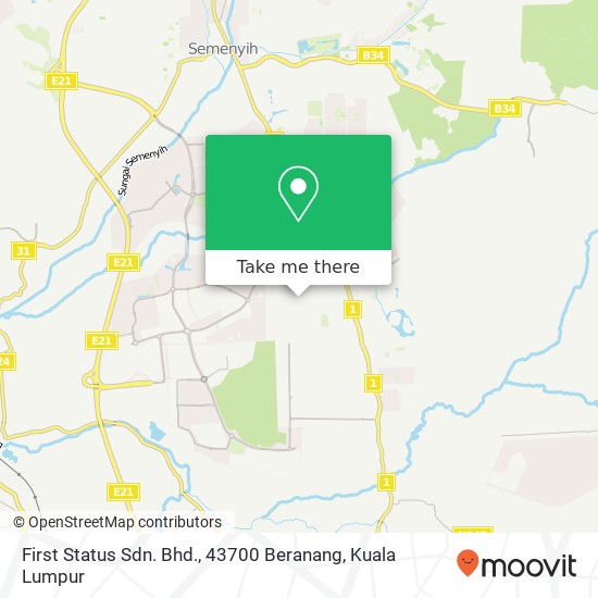 First Status Sdn. Bhd., 43700 Beranang map