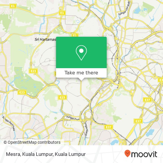 Mesra, Kuala Lumpur map