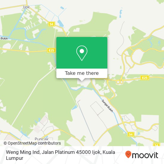 Weng Ming Ind, Jalan Platinum 45000 Ijok map