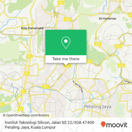 Institut Teknologi Silicon, Jalan SS 22 / 30A 47400 Petaling Jaya map