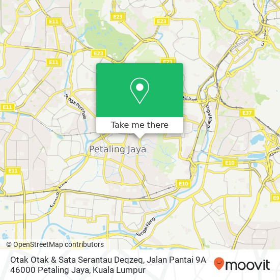 Otak Otak & Sata Serantau Deqzeq, Jalan Pantai 9A 46000 Petaling Jaya map