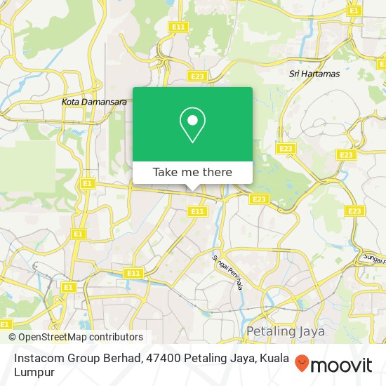 Instacom Group Berhad, 47400 Petaling Jaya map