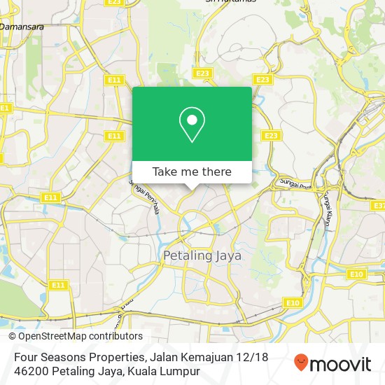 Four Seasons Properties, Jalan Kemajuan 12 / 18 46200 Petaling Jaya map