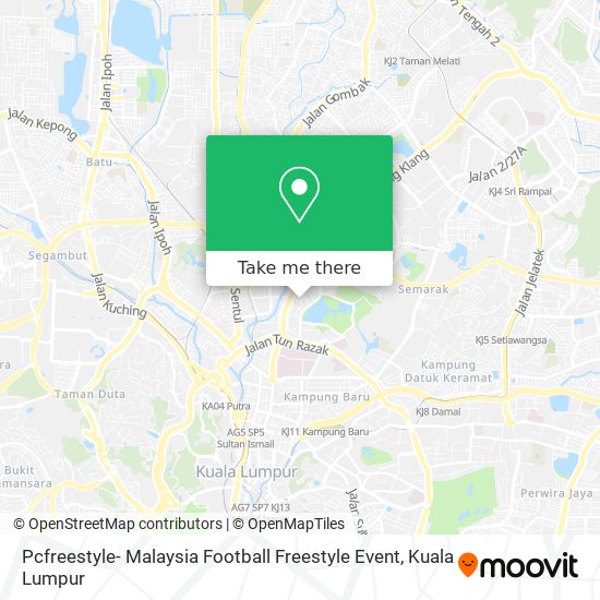 Peta Pcfreestyle- Malaysia Football Freestyle Event