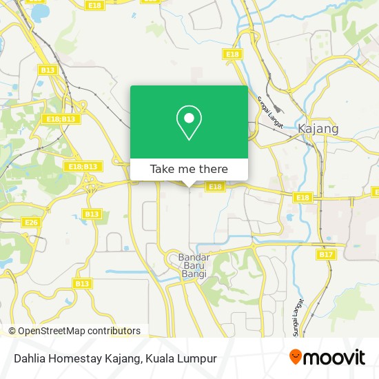 Dahlia Homestay Kajang map