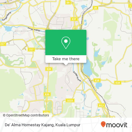 De' Alma Homestay Kajang map