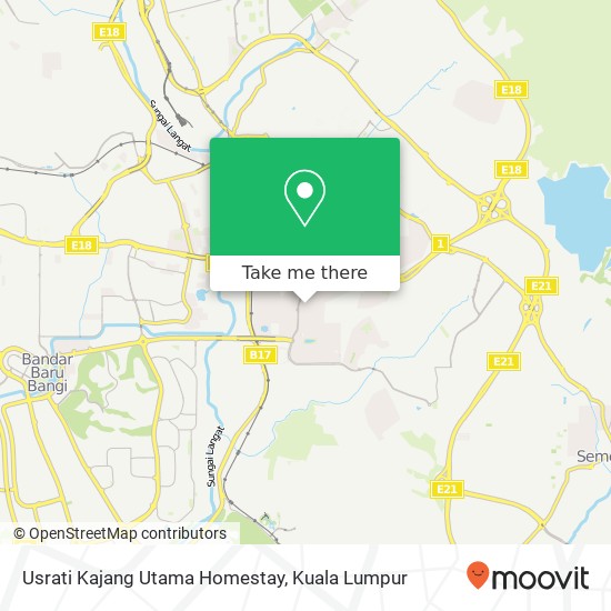 Peta Usrati Kajang Utama Homestay