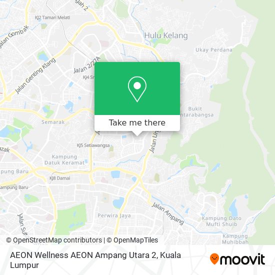 AEON Wellness AEON Ampang Utara 2 map