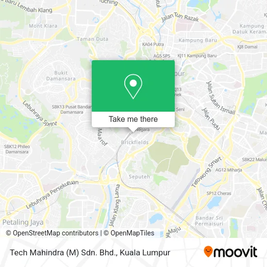 Tech Mahindra (M) Sdn. Bhd. map