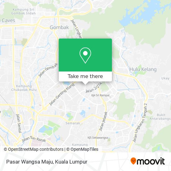 Peta Pasar Wangsa Maju