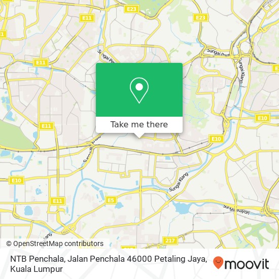 Peta NTB Penchala, Jalan Penchala 46000 Petaling Jaya