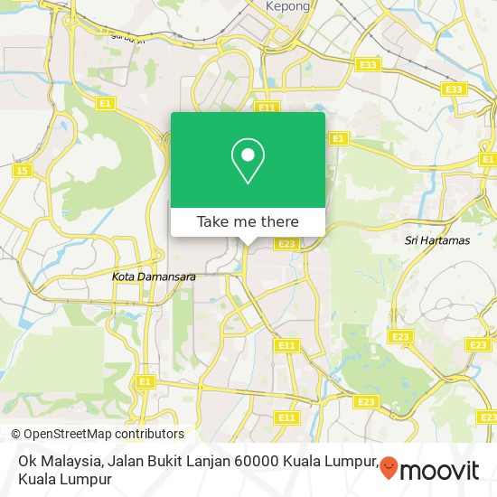 Peta Ok Malaysia, Jalan Bukit Lanjan 60000 Kuala Lumpur