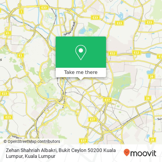 Zehan Shahriah Albakri, Bukit Ceylon 50200 Kuala Lumpur map