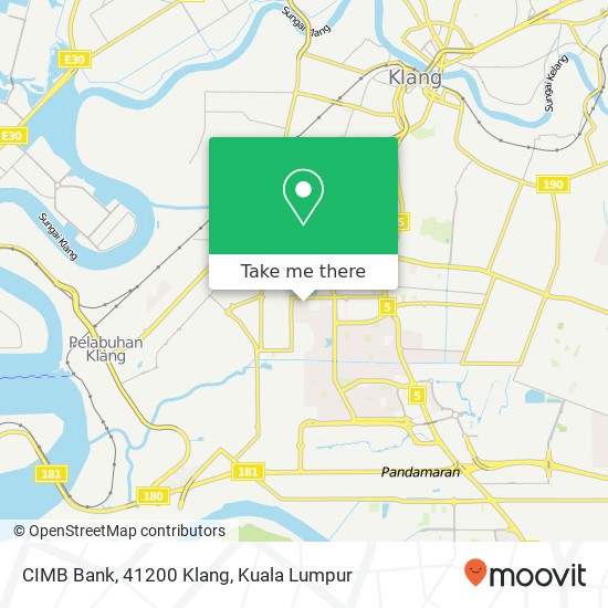 Peta CIMB Bank, 41200 Klang