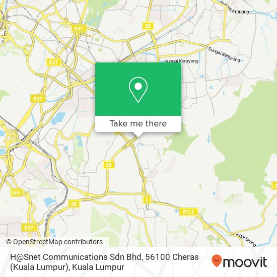 H@Snet Communications Sdn Bhd, 56100 Cheras (Kuala Lumpur) map