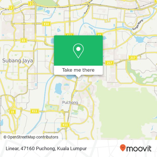 Linear, 47160 Puchong map