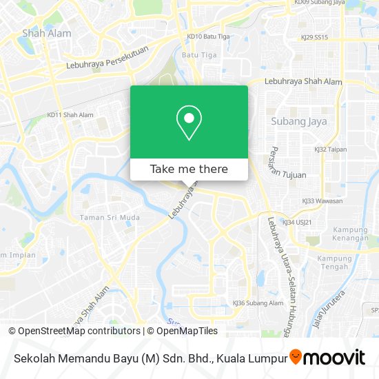 Sekolah Memandu Bayu (M) Sdn. Bhd. map