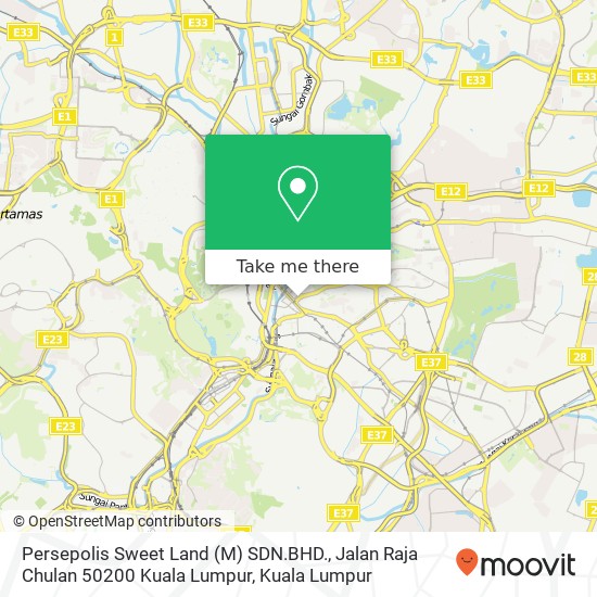 Persepolis Sweet Land (M) SDN.BHD., Jalan Raja Chulan 50200 Kuala Lumpur map