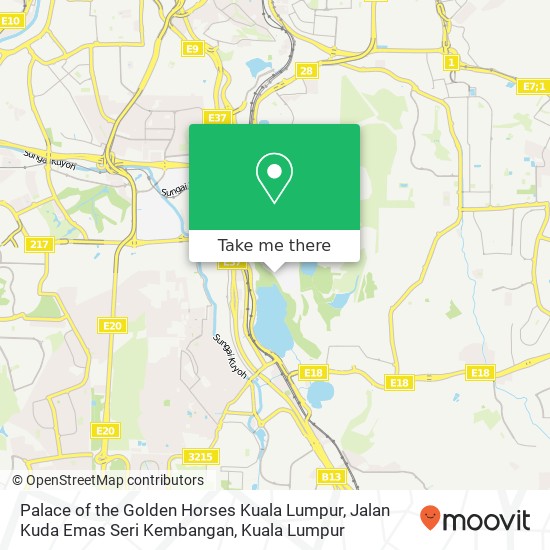 Palace of the Golden Horses Kuala Lumpur, Jalan Kuda Emas Seri Kembangan map