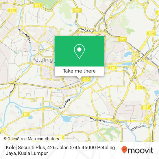 Kolej Securiti Plus, 426 Jalan 5 / 46 46000 Petaling Jaya map