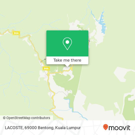 LACOSTE, 69000 Bentong map