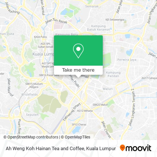 Ah Weng Koh Hainan Tea and Coffee map
