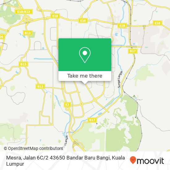 Mesra, Jalan 6C / 2 43650 Bandar Baru Bangi map