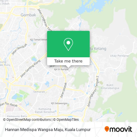 Hannan Medispa Wangsa Maju map