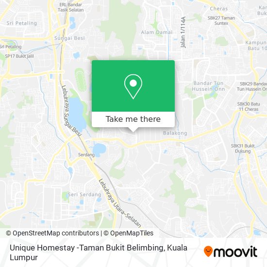 Unique Homestay -Taman Bukit Belimbing map