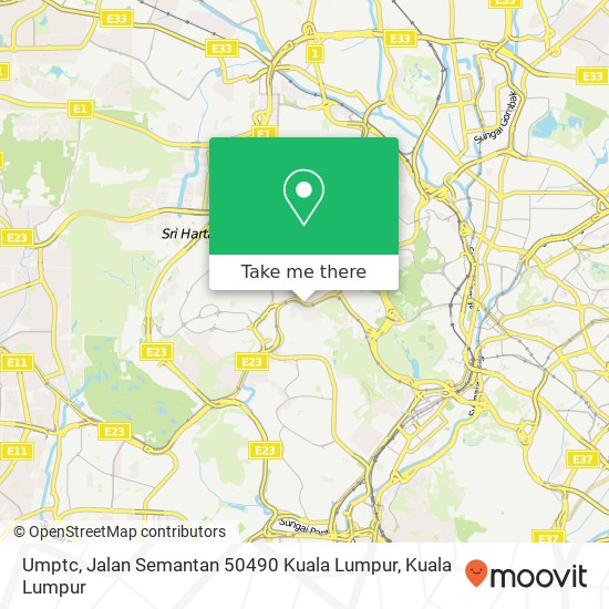 Umptc, Jalan Semantan 50490 Kuala Lumpur map