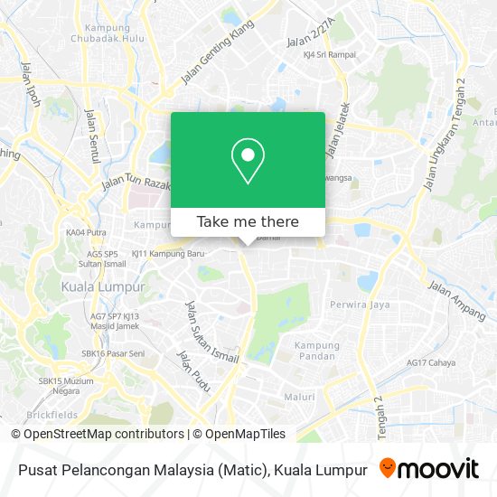 Pusat Pelancongan Malaysia (Matic) map