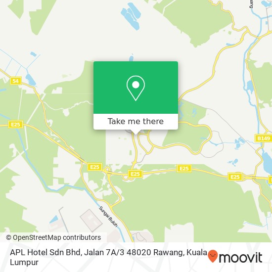 APL Hotel Sdn Bhd, Jalan 7A / 3 48020 Rawang map