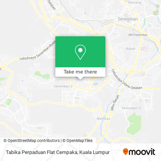 Peta Tabika Perpaduan Flat Cempaka