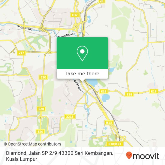 Diamond, Jalan SP 2 / 9 43300 Seri Kembangan map