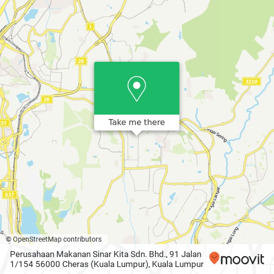 Perusahaan Makanan Sinar Kita Sdn. Bhd., 91 Jalan 1 / 154 56000 Cheras (Kuala Lumpur) map