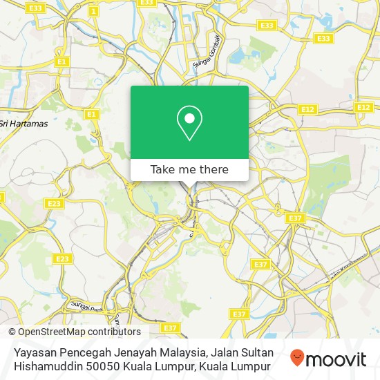 Yayasan Pencegah Jenayah Malaysia, Jalan Sultan Hishamuddin 50050 Kuala Lumpur map