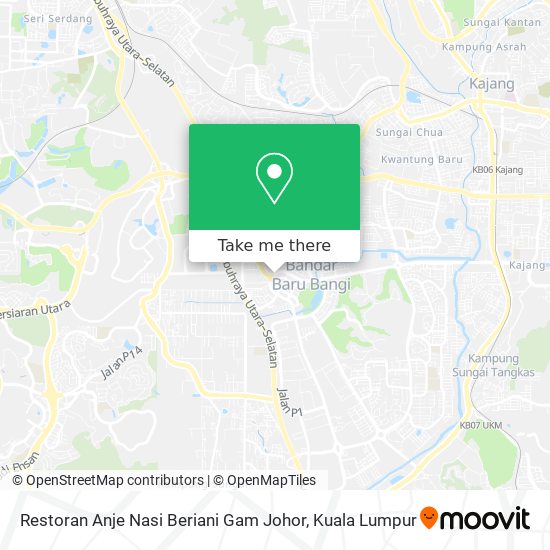 Peta Restoran Anje Nasi Beriani Gam Johor