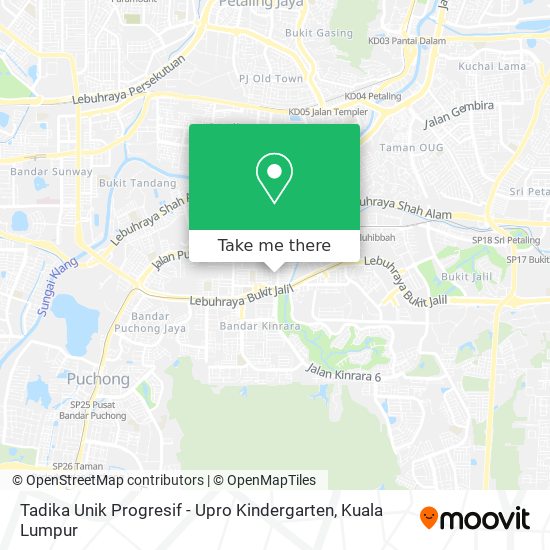 Tadika Unik Progresif - Upro Kindergarten map