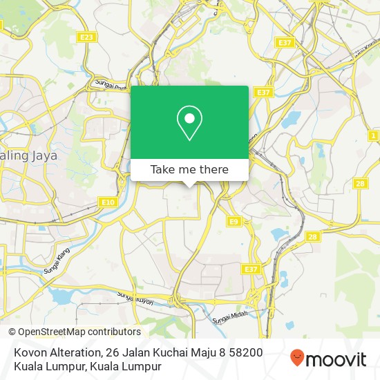 Kovon Alteration, 26 Jalan Kuchai Maju 8 58200 Kuala Lumpur map