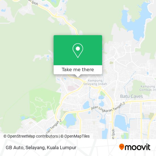 GB Auto, Selayang map