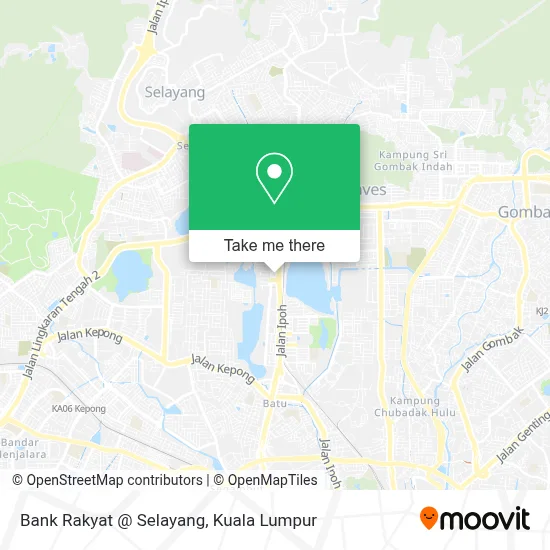 Bank Rakyat @ Selayang map