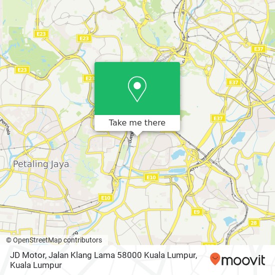 JD Motor, Jalan Klang Lama 58000 Kuala Lumpur map