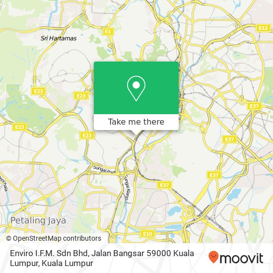Peta Enviro I.F.M. Sdn Bhd, Jalan Bangsar 59000 Kuala Lumpur