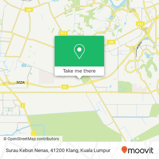 Surau Kebun Nenas, 41200 Klang map