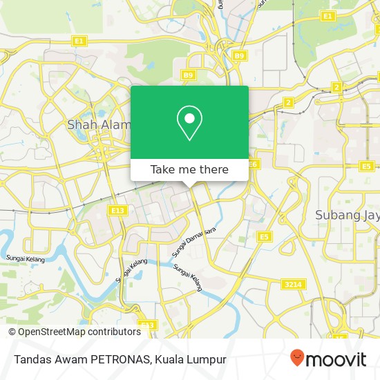 Tandas Awam PETRONAS map